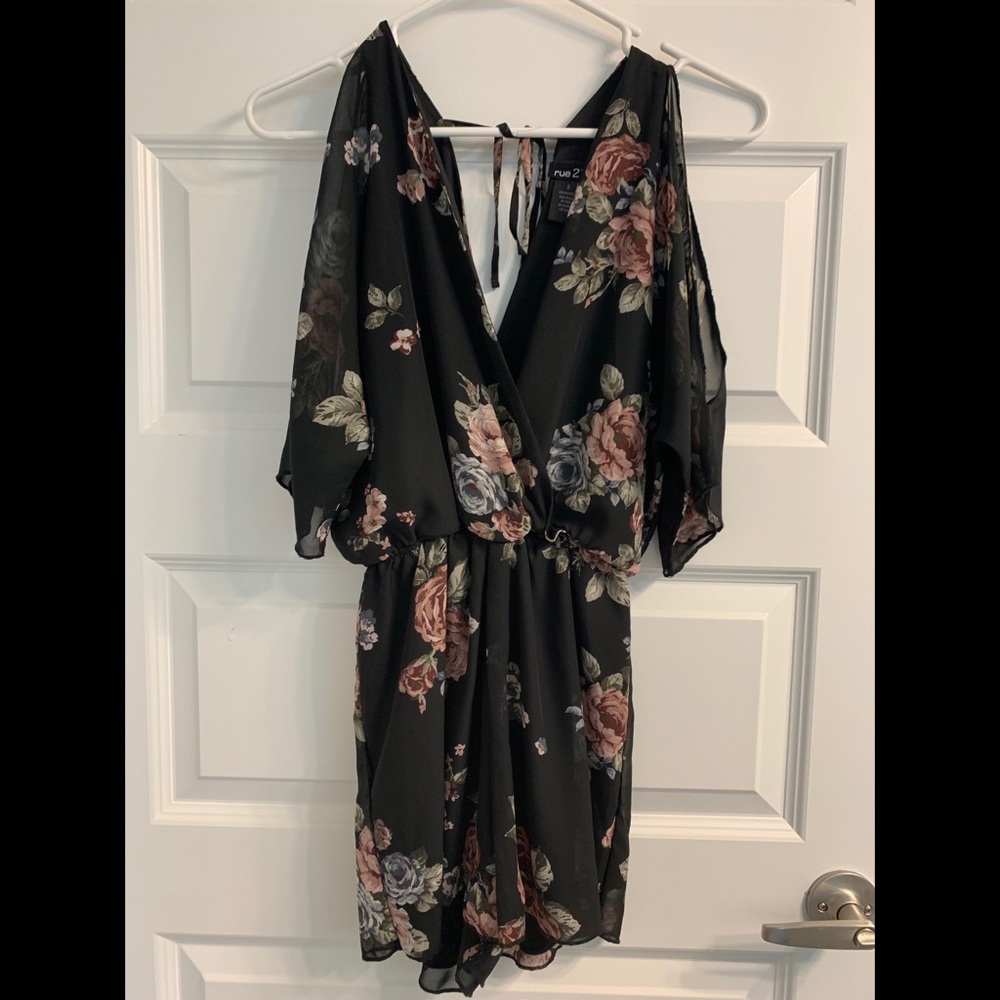 Rue 21 Sheer Floral Romper